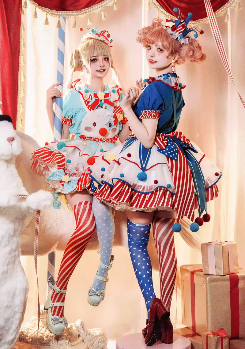 [pre-order] Circus Piero Bunny Dress Set Complete