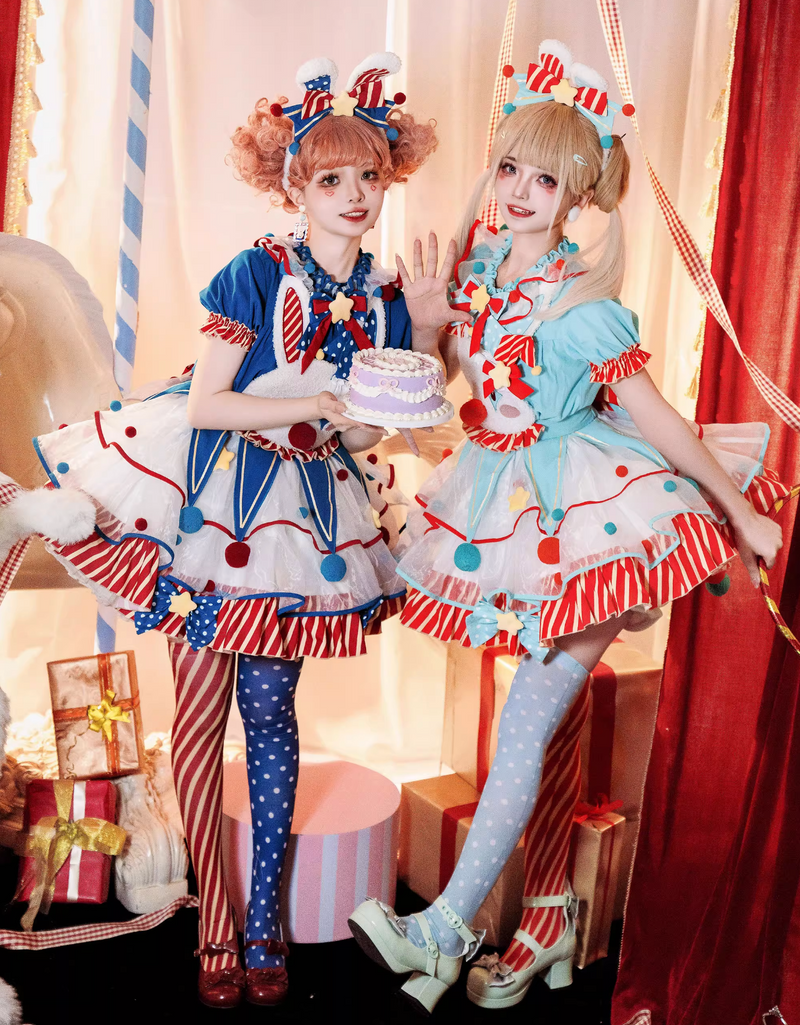 [pre-order] Circus Piero Bunny Dress Set Complete
