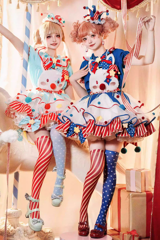 [pre-order] Circus Piero Bunny Dress Set Complete