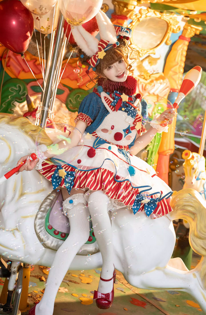 [pre-order] Circus Piero Bunny Dress Set Complete