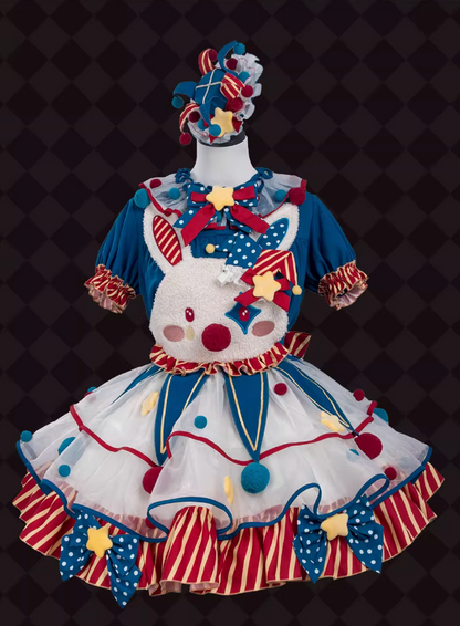 [pre-order] Circus Piero Bunny Dress Set Complete