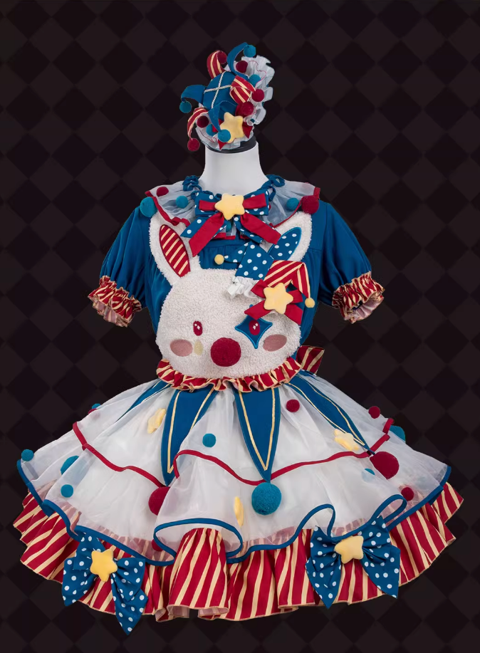 [pre-order] Circus Piero Bunny Dress Set Complete