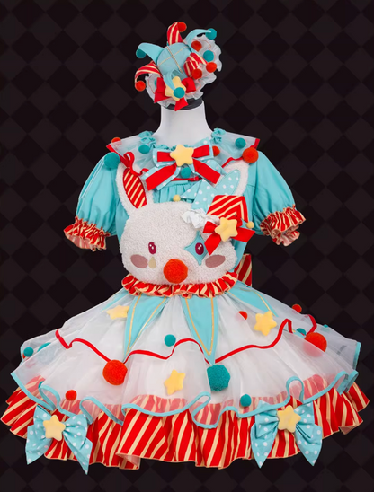 [pre-order] Circus Piero Bunny Dress Set Complete