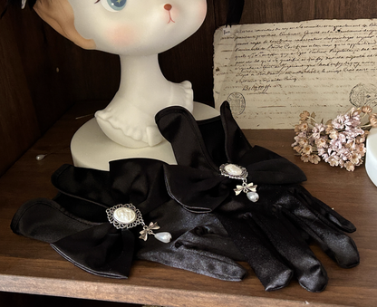 [pre-order] Brandy French Pearl Bustier Dress + Black Jacquard Jacket + Accessories