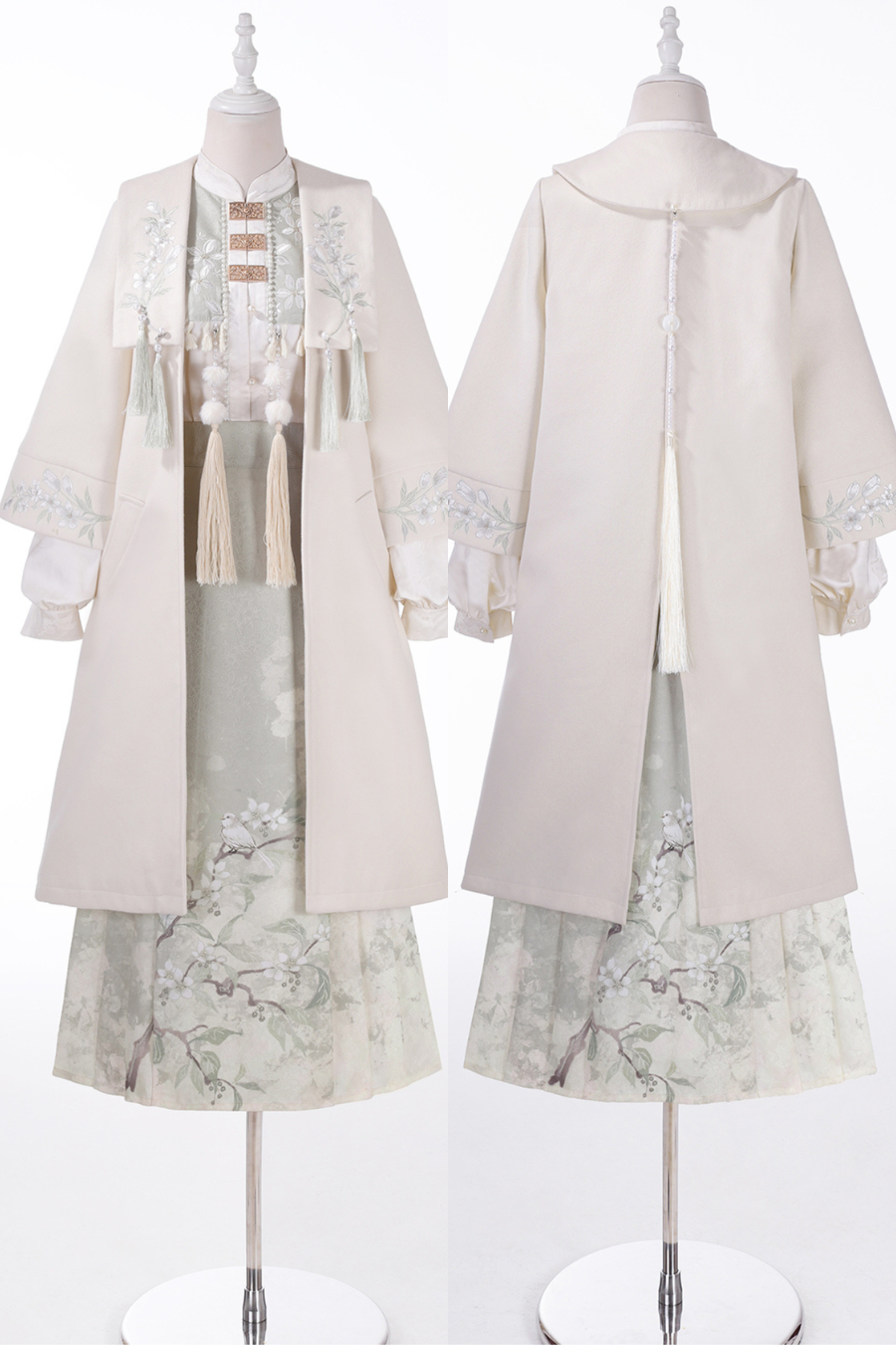 Forest China Coat + Skirt + Top