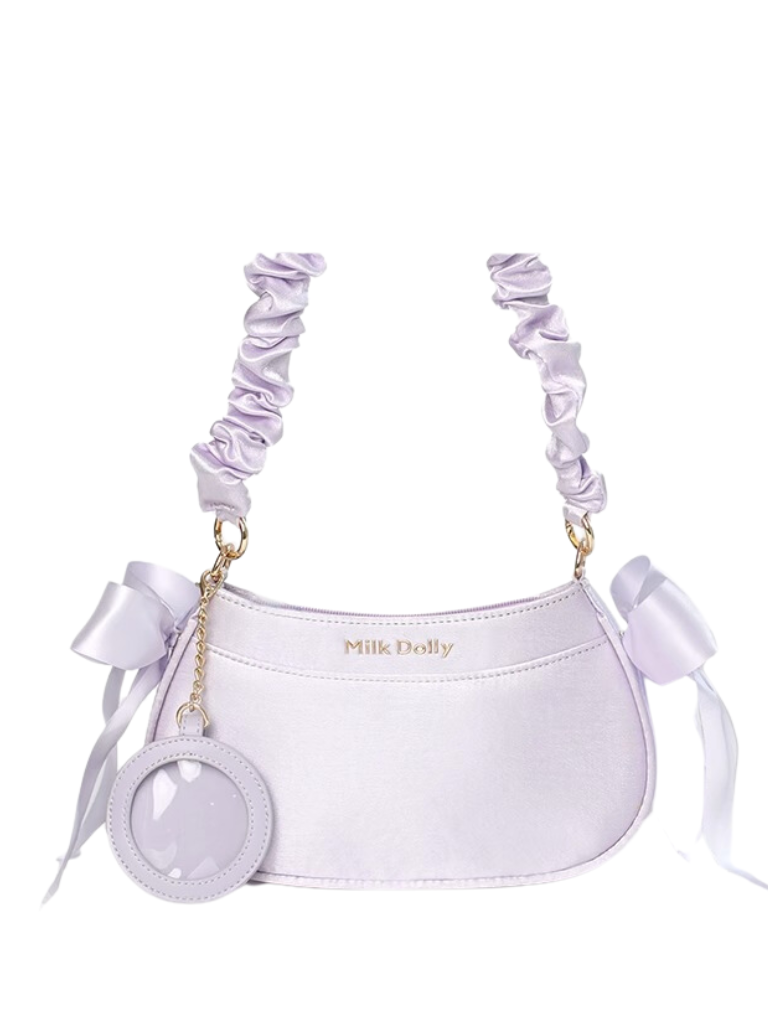 Floating Cat Satin One Shoulder Bag