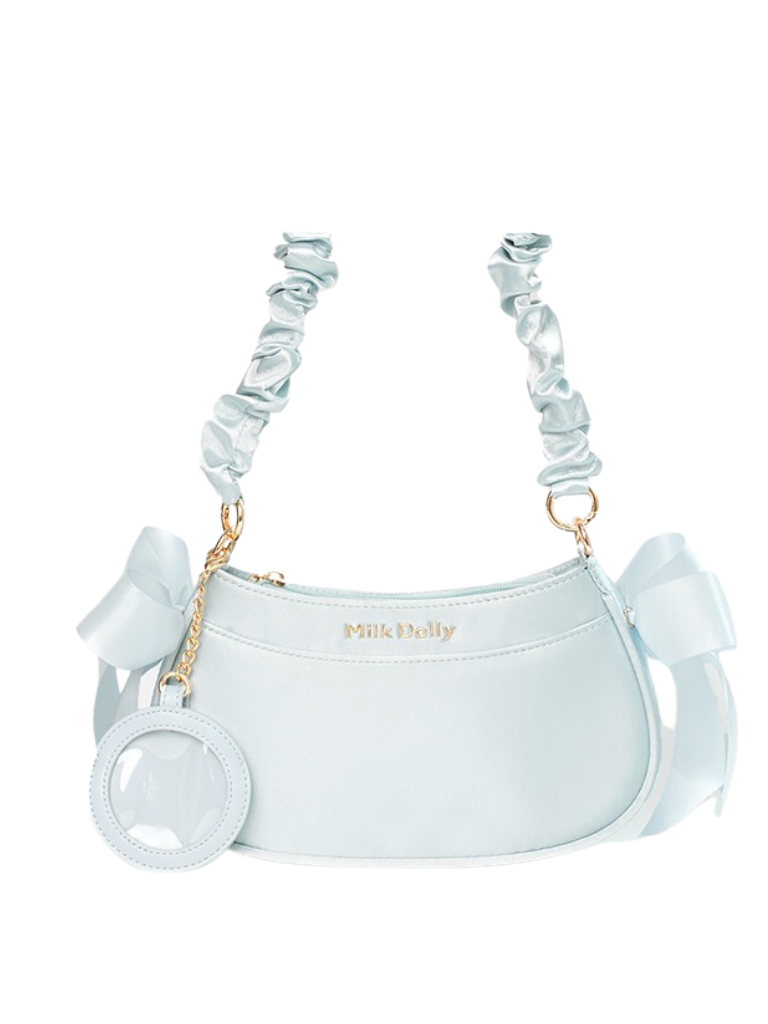 Floating Cat Satin One Shoulder Bag