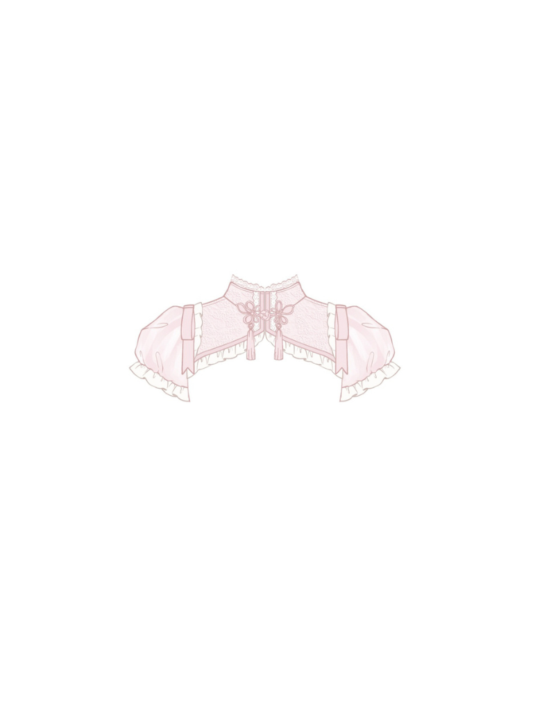 Light Lolita Suspender Dress + Short Shawl