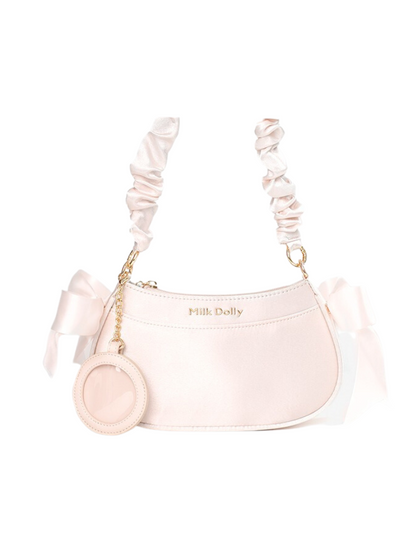 Floating Cat Satin One Shoulder Bag