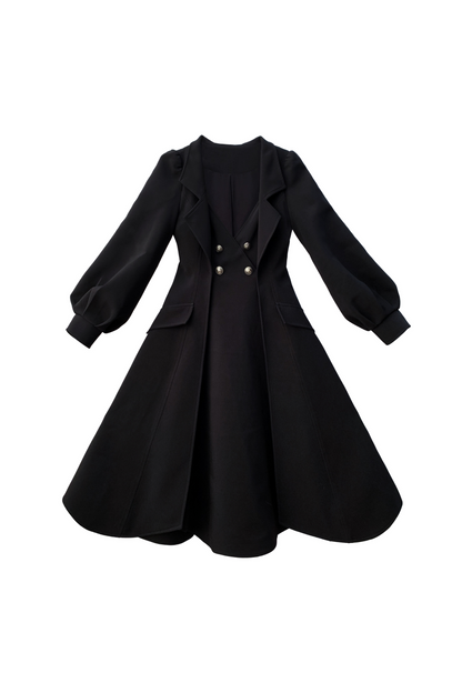 [pre-order] Retro Sweet College Coat + Suspender Skirt + Shirt + Collar + Brooch