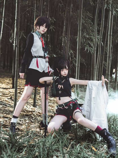 White Chinese-style Prince Lolita Set