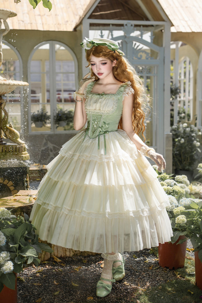 Flying Jupiter Lolita Jumper Skirt + Cardigan + Hat