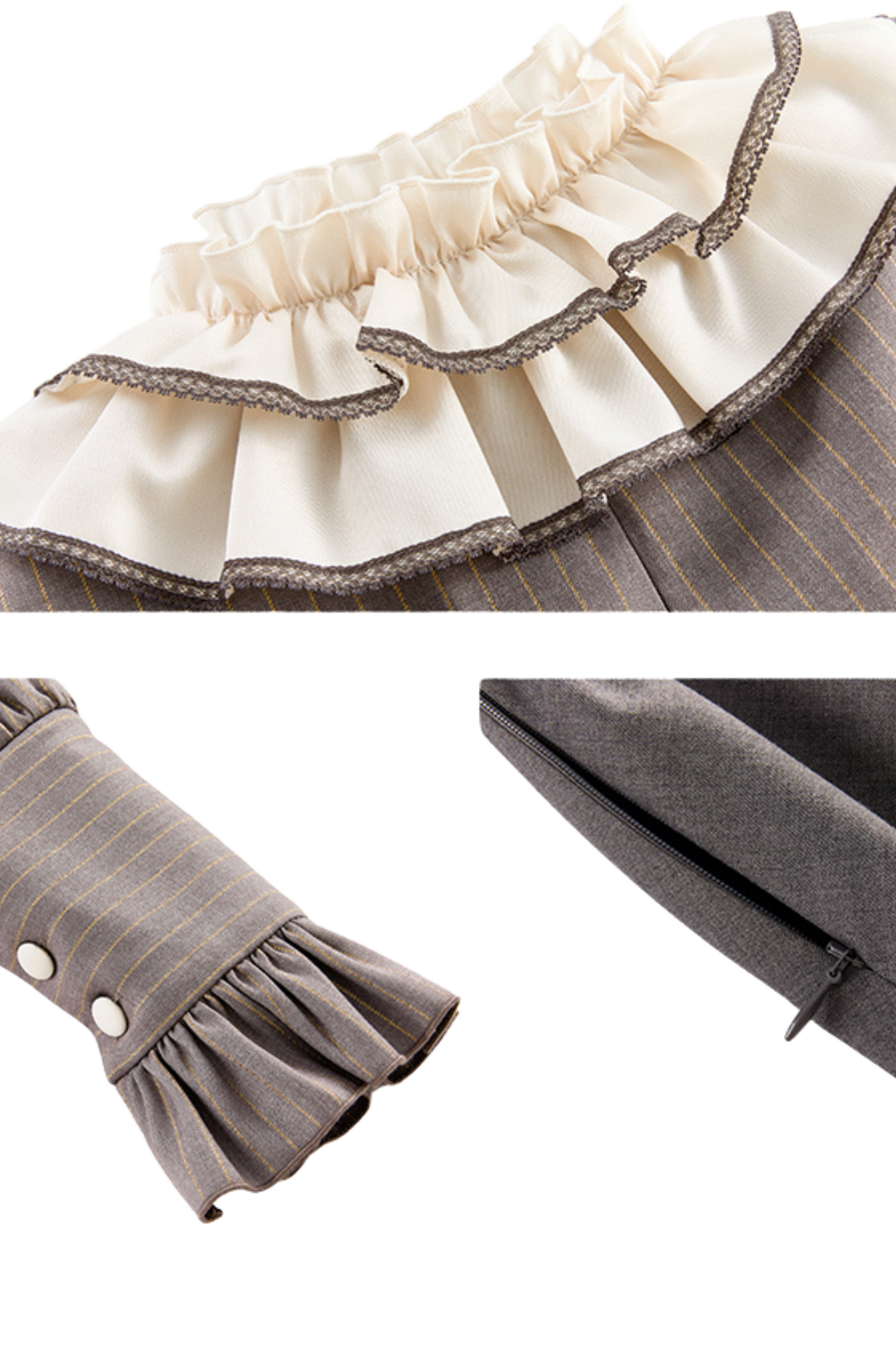 [pre-order] Retro College Lolita Dress + Sweet Ribbon Set