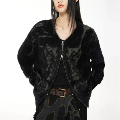 Zipper Cardigan