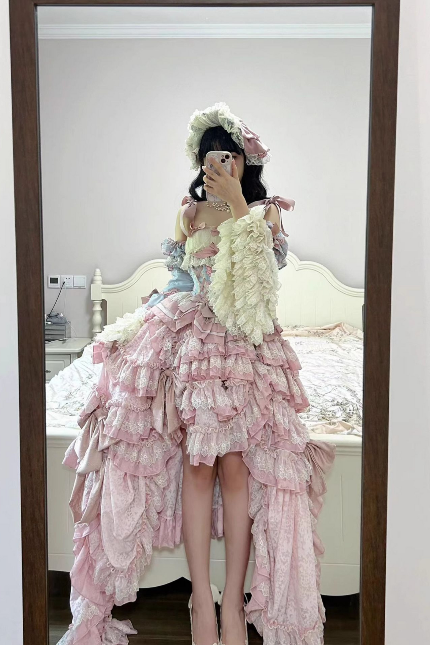 Jewel Rose Flower Marriage Lolita Set