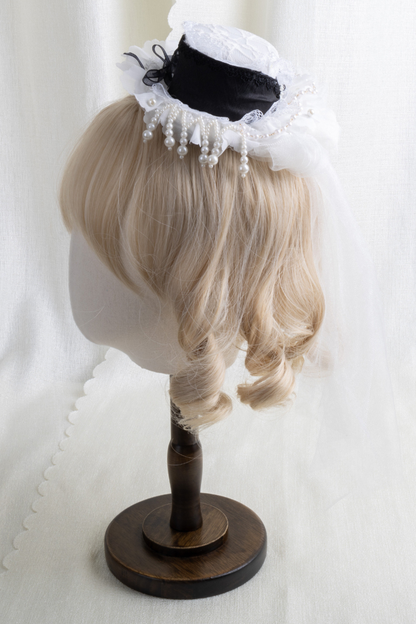 Lace Hat Lolita Clip