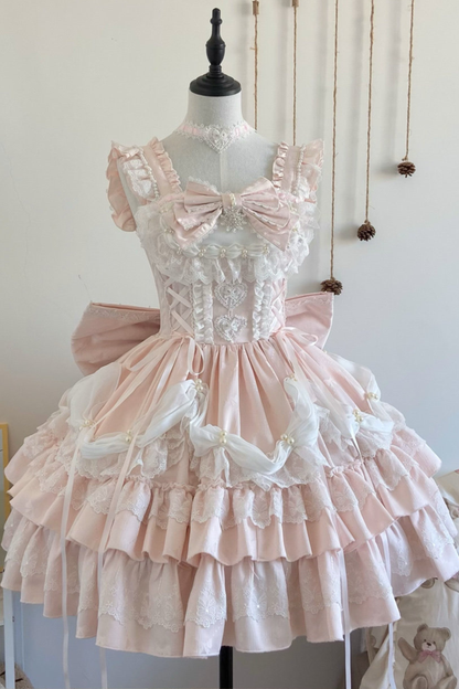Sweet Ruffle Tiered Lolita Dress