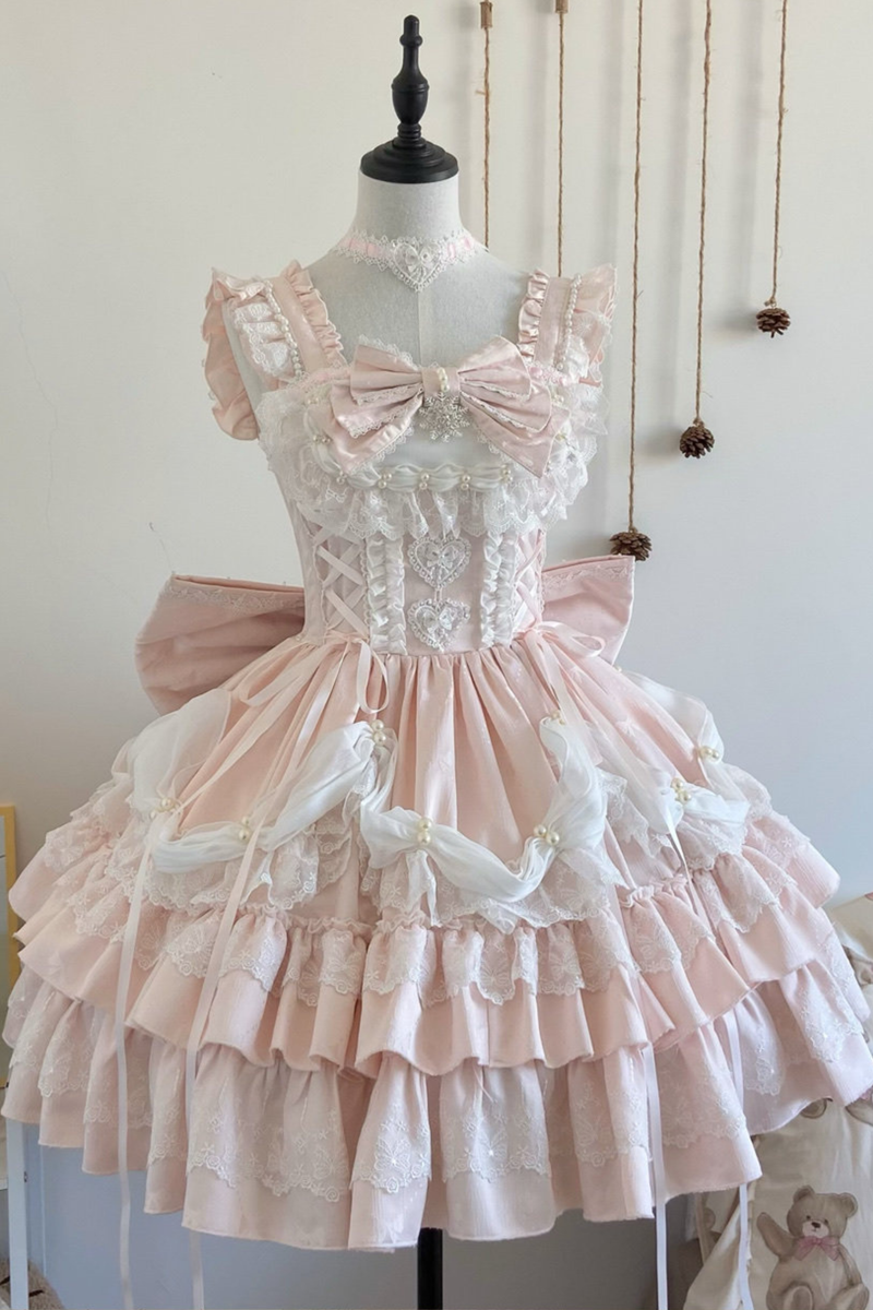 Sweet Ruffle Tiered Lolita Dress