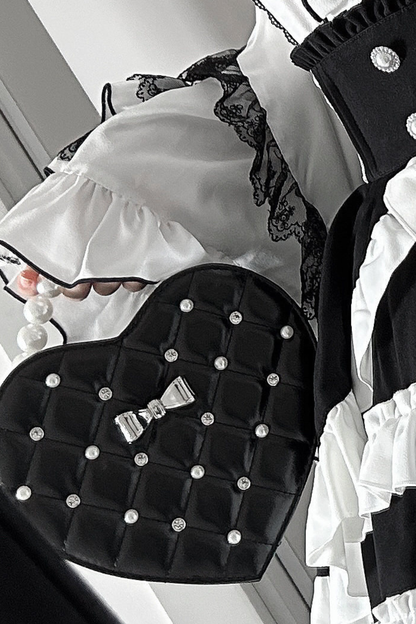 Pearl Quilted Sweetheart Bag