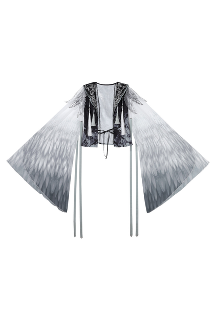Chinese Big Sleeve Cape + Shirt + Long Skirt + Waist Belt + Chinese Top + Skirt + Camisole Dress + Leg Warmers