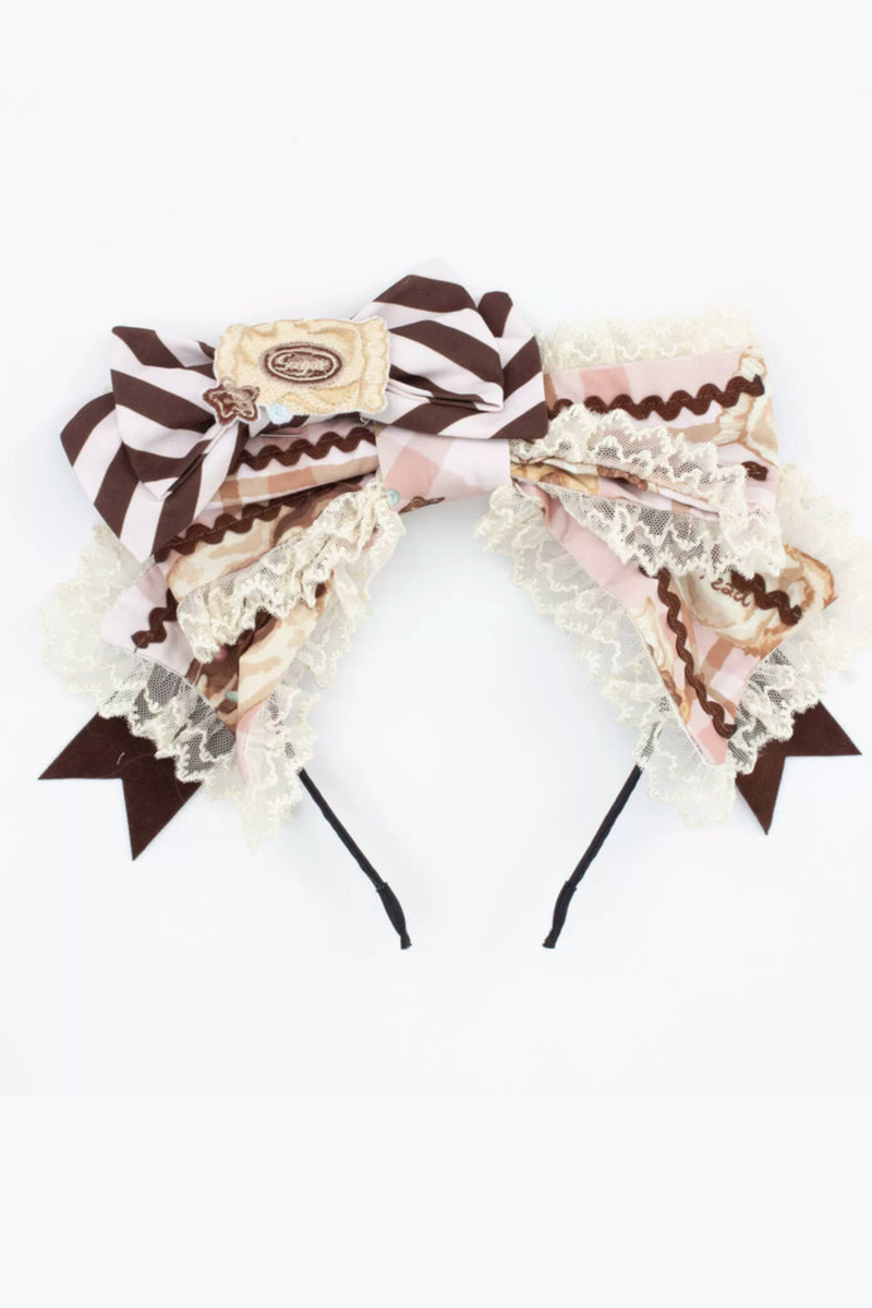Bear Tea Party Lolita Dress + Jumper Skirt + Shirt + Headband + Brooch + Apron