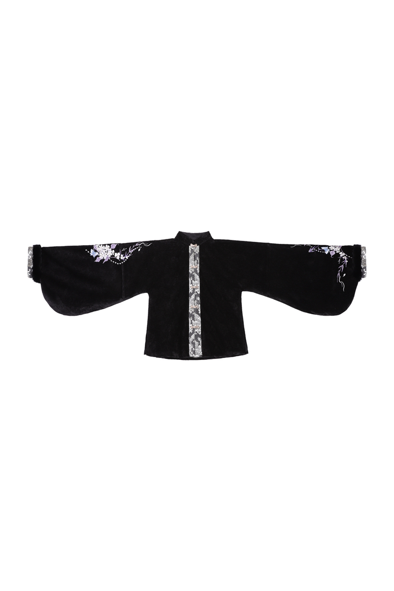 Dark Knight Chinese-style Top + Vest + Skirt