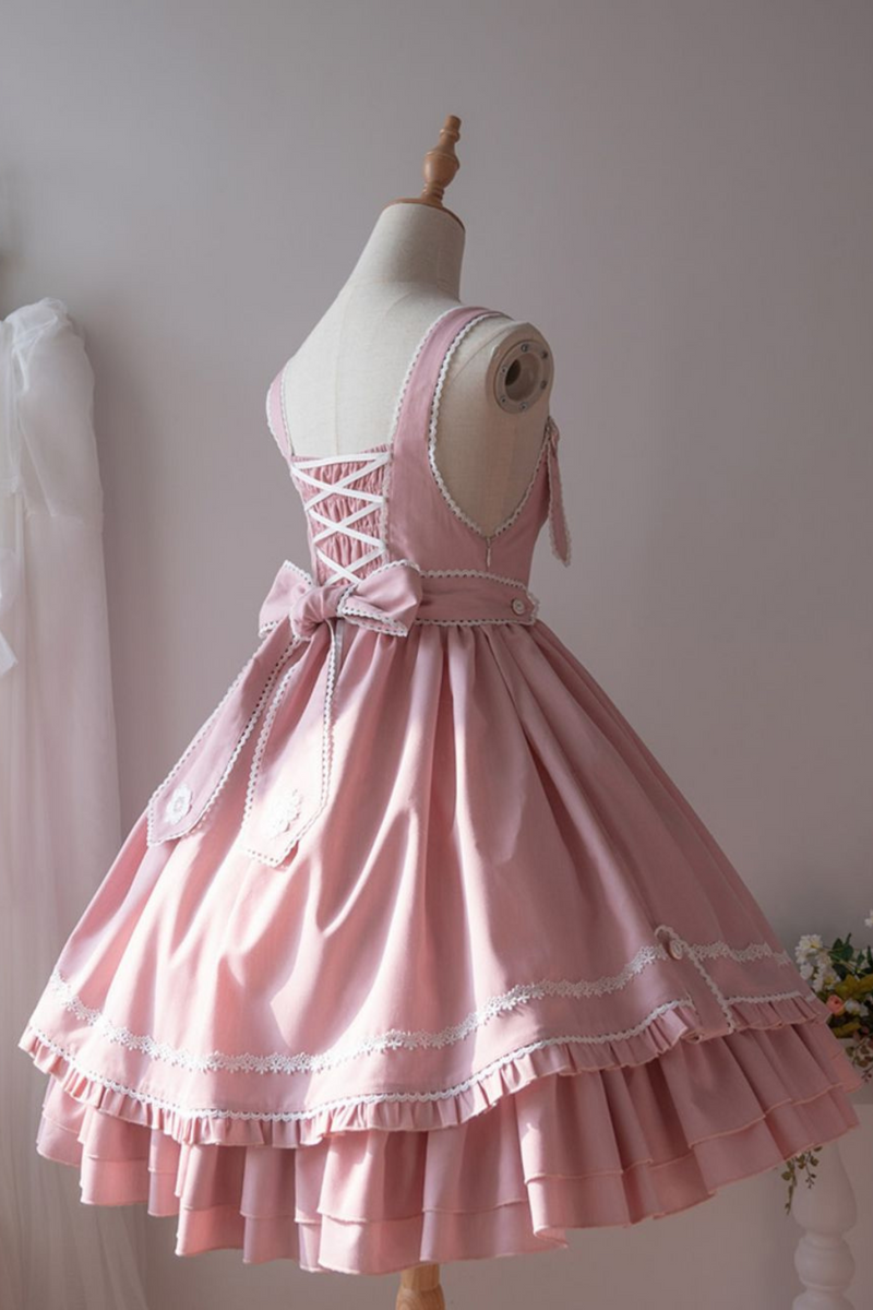 Pure Sweet Lolita Jumper Skirt + Hat + Headband