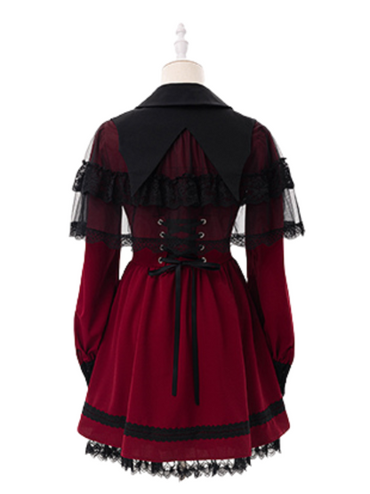Vampire Princess Sp Dress + Corset Tulle Lace Skirt