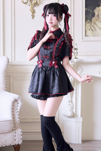 Sweet Chinese-style Set + Pair of Bun Hairpins