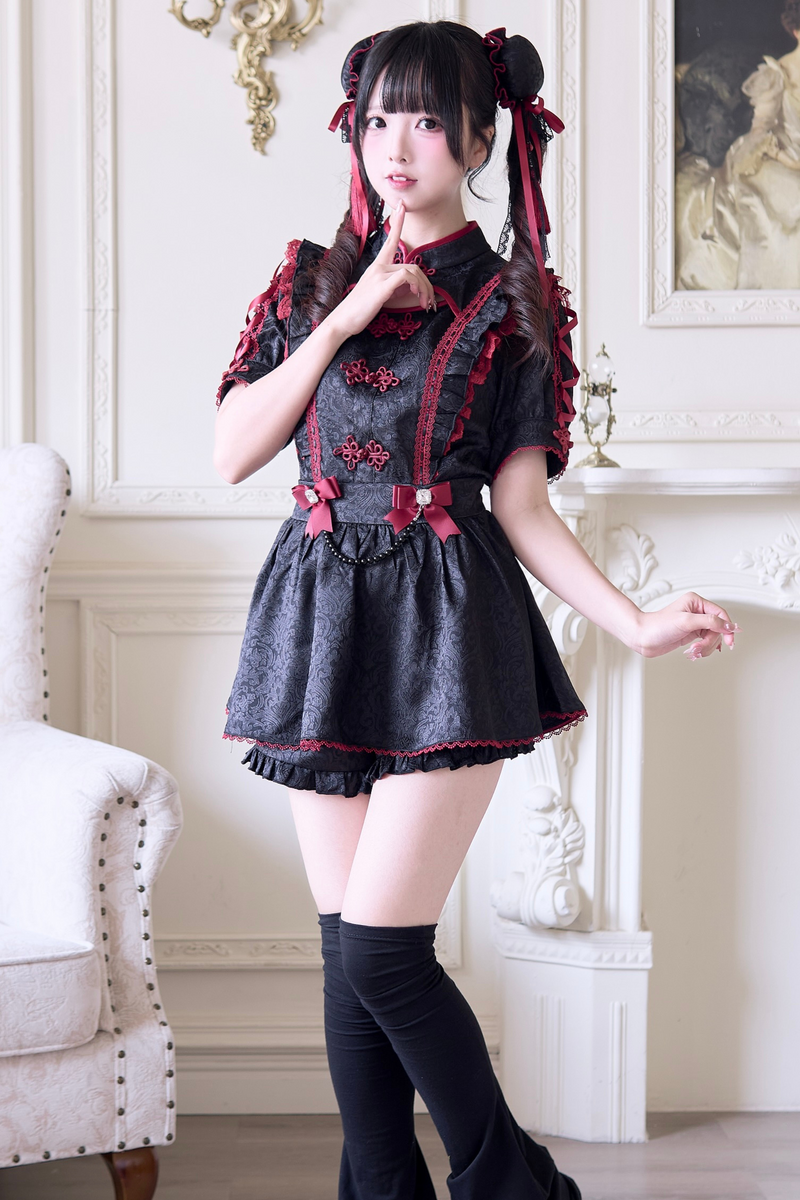 Sweet Chinese-style Set + Pair of Bun Hairpins