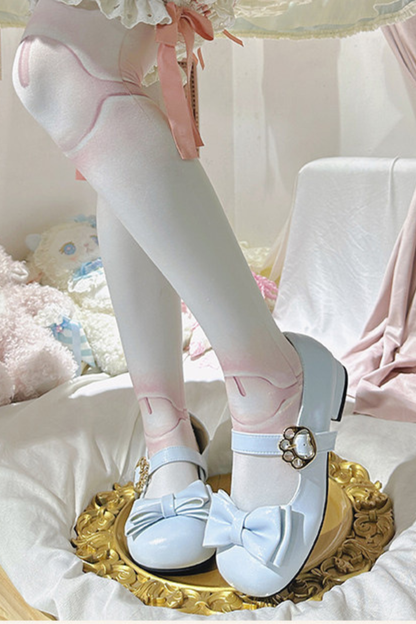 Glossy Ribbon Lolita Shoes