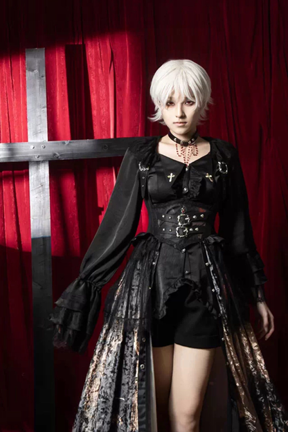 Gothic Lolita Dark Jumper Skirt + Shirt