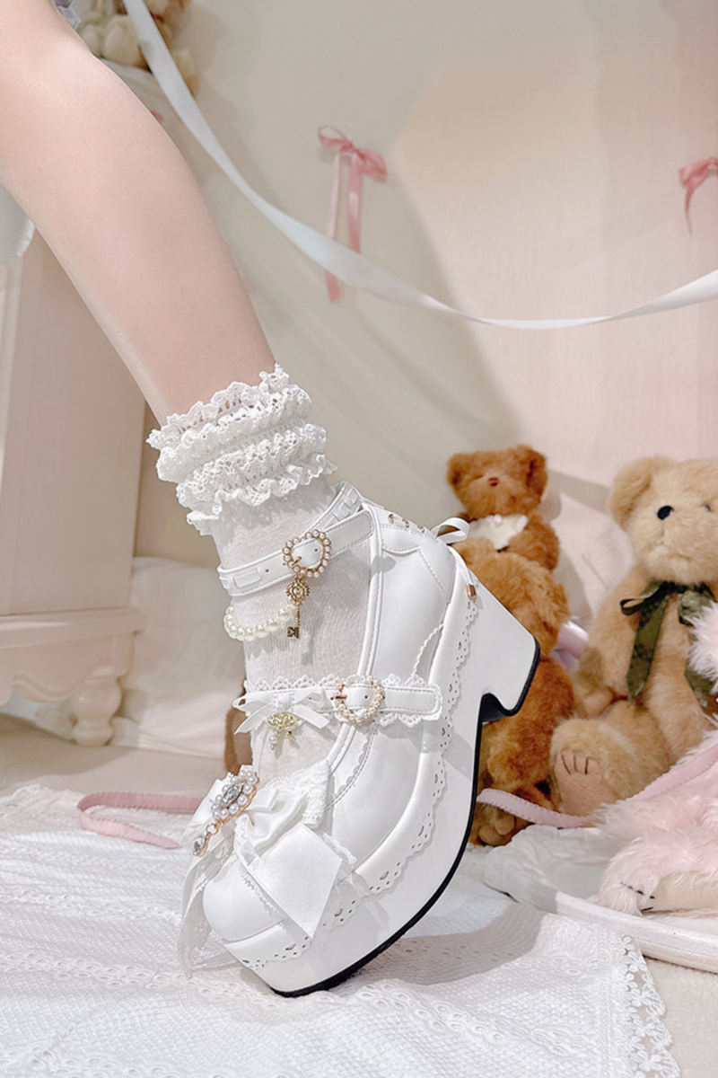 Sweet Girly Lace-up Shoes