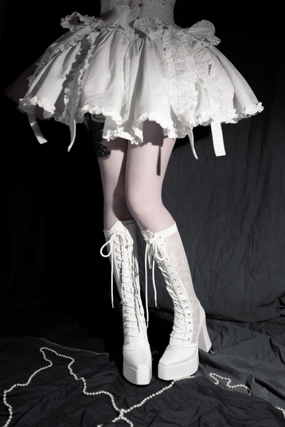 Demon Hunter Night Lace-up Boots