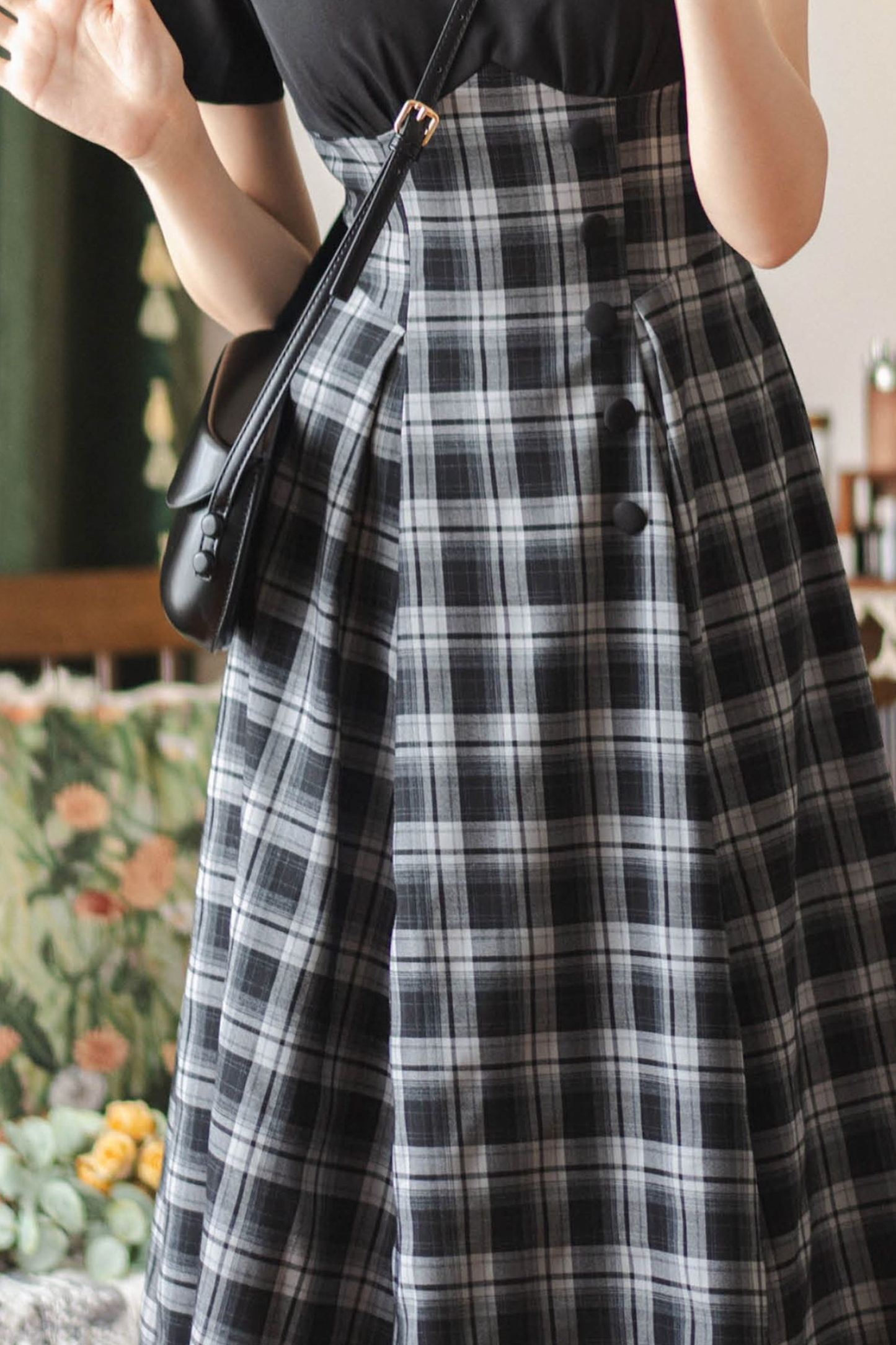 Retro Plaid Lolita Dress