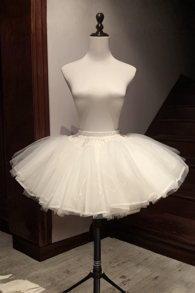 Butterfly Princess Lolita Dress + Petticoat + Clip + Ruffle Sleeve Shirt