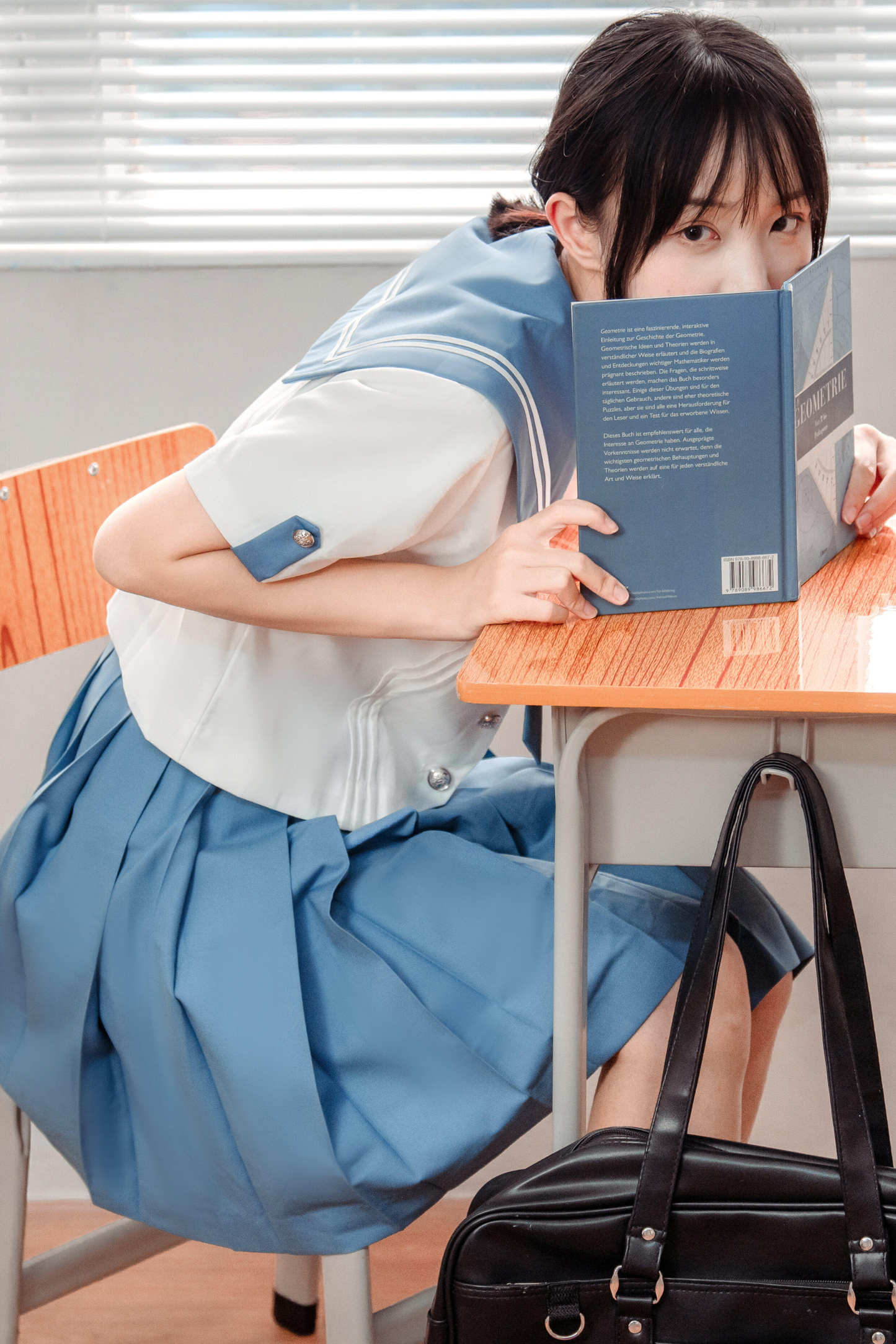 Retro College Sailor Shirt + Ribbon + Skirt