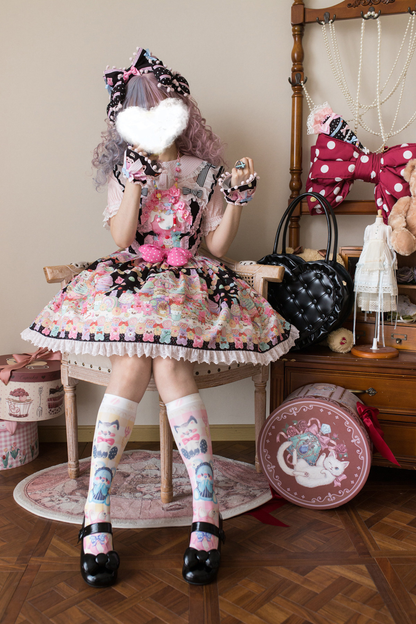 Sweetheart Candy Suspender Skirt + Jumper Skirt