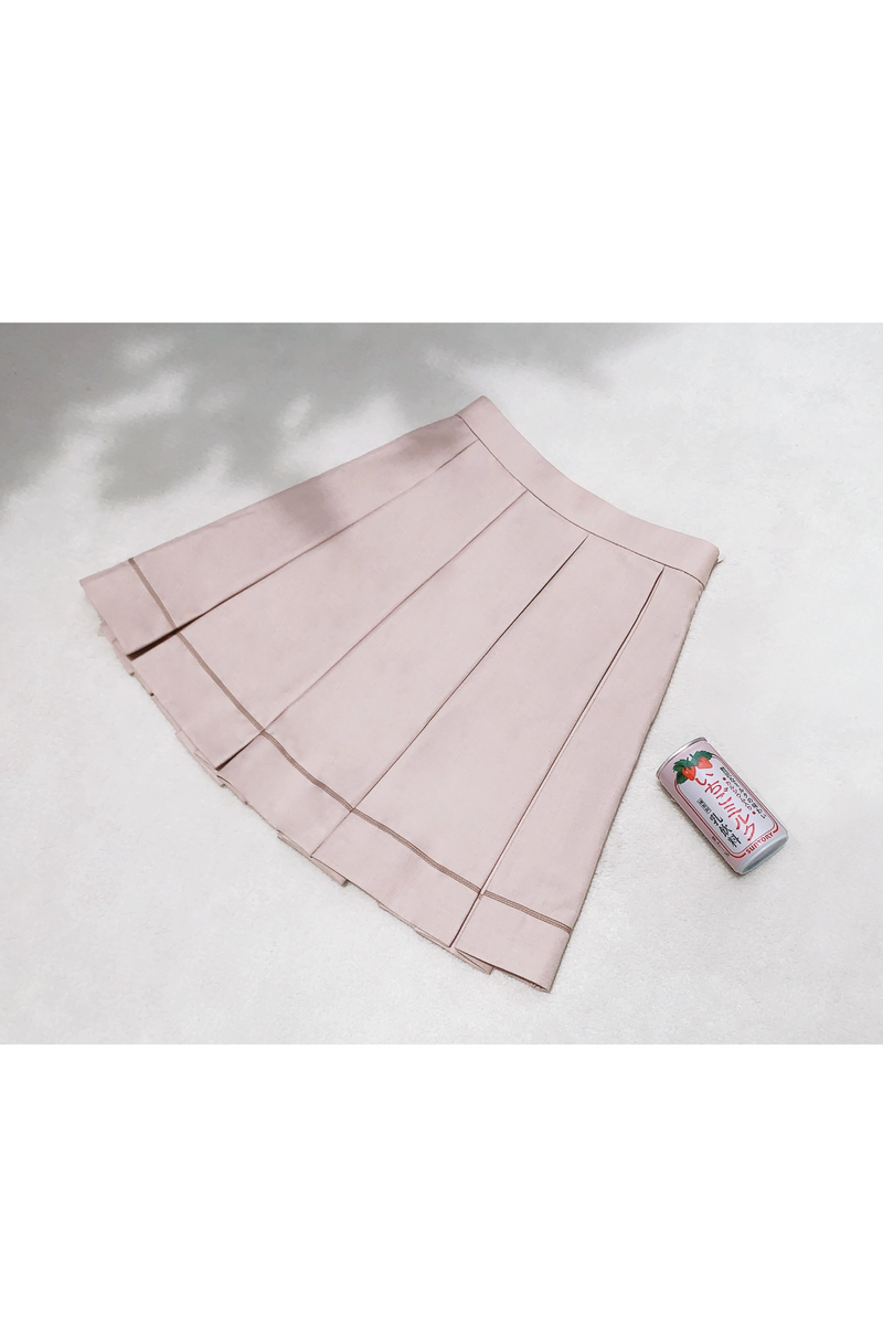 [pre-order] Retro Sweet College Tops + Pleated Skirt