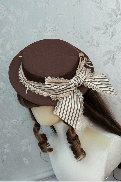 [pre-order Deadline: March 28] Victoria Duke Classic Ribbon Hat + Accessories