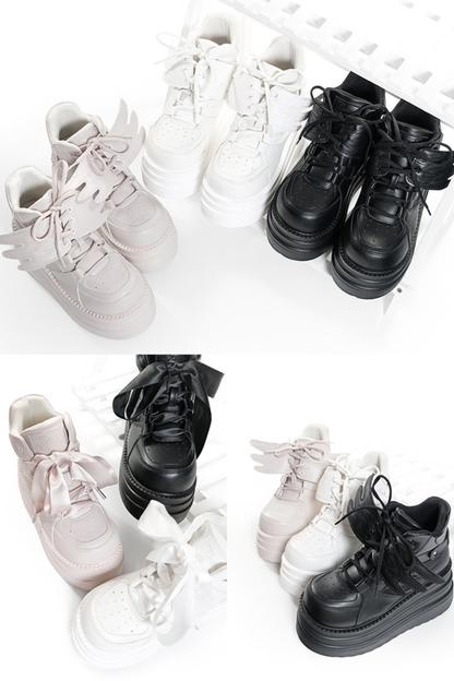 Wing Shaped Platform Shoes