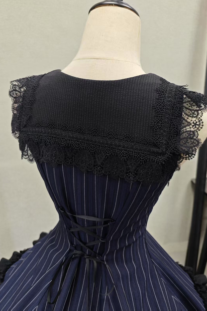Dark Tailored Slim Gothic Lolita Dress + Outerwear