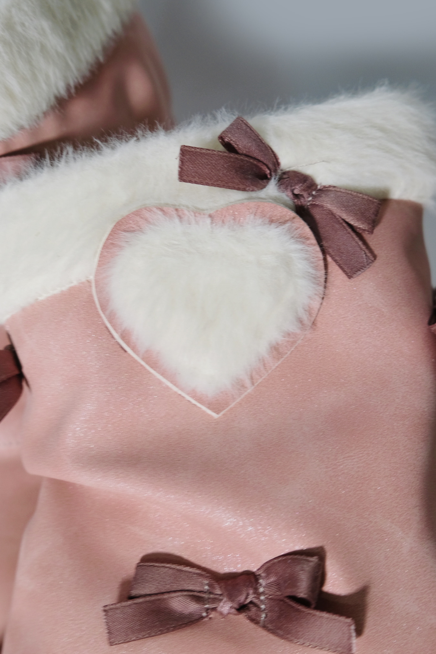 Velvet Ribbon Heart Short Boots