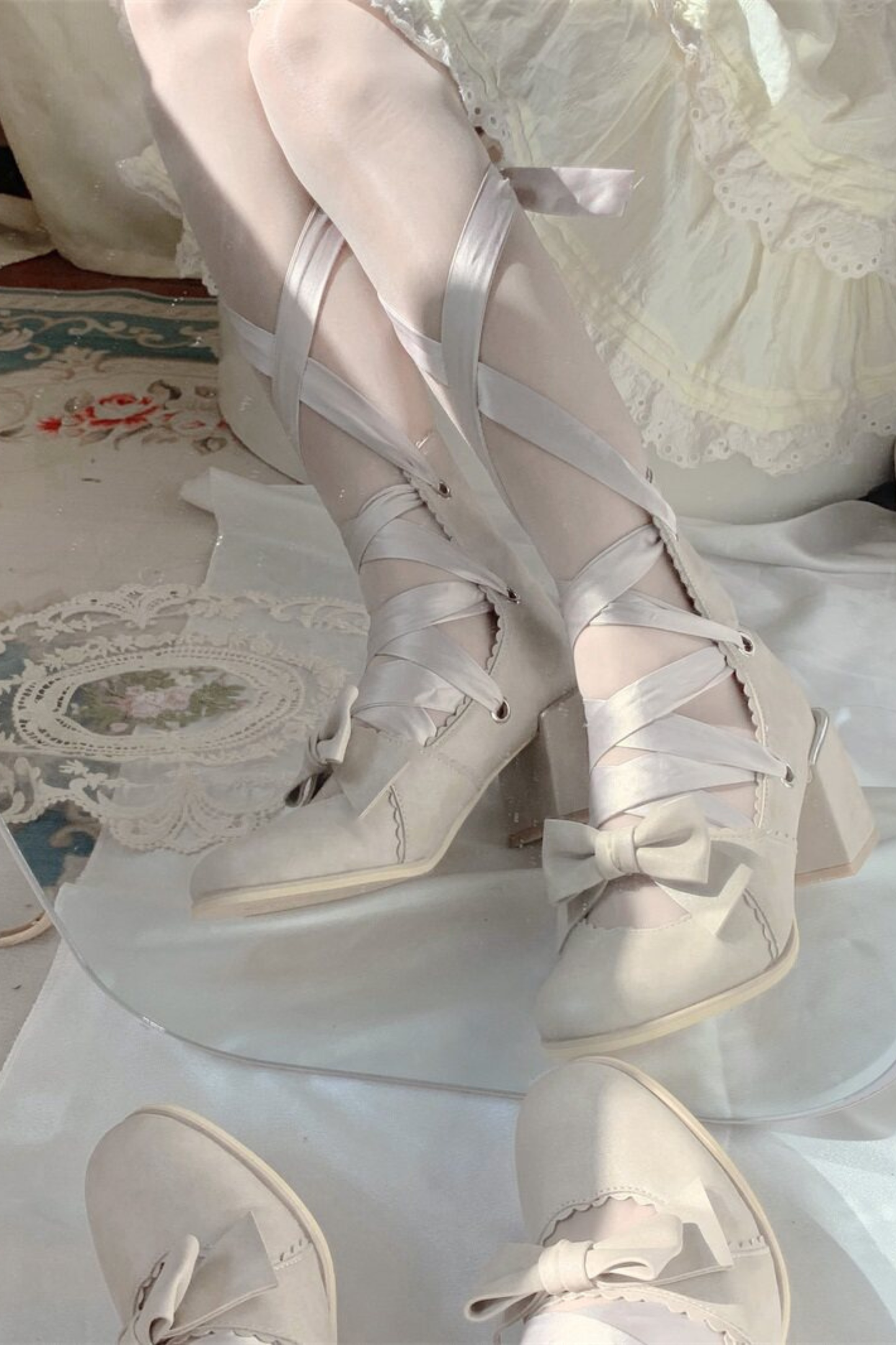 Lace-up Retro Lolita Shoes