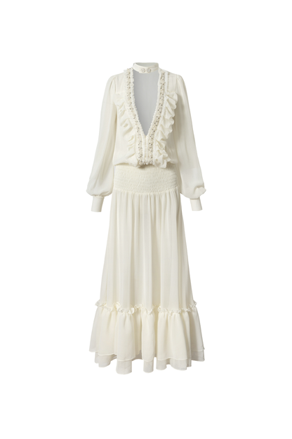 Modern Chiffon Y2k Long Dress