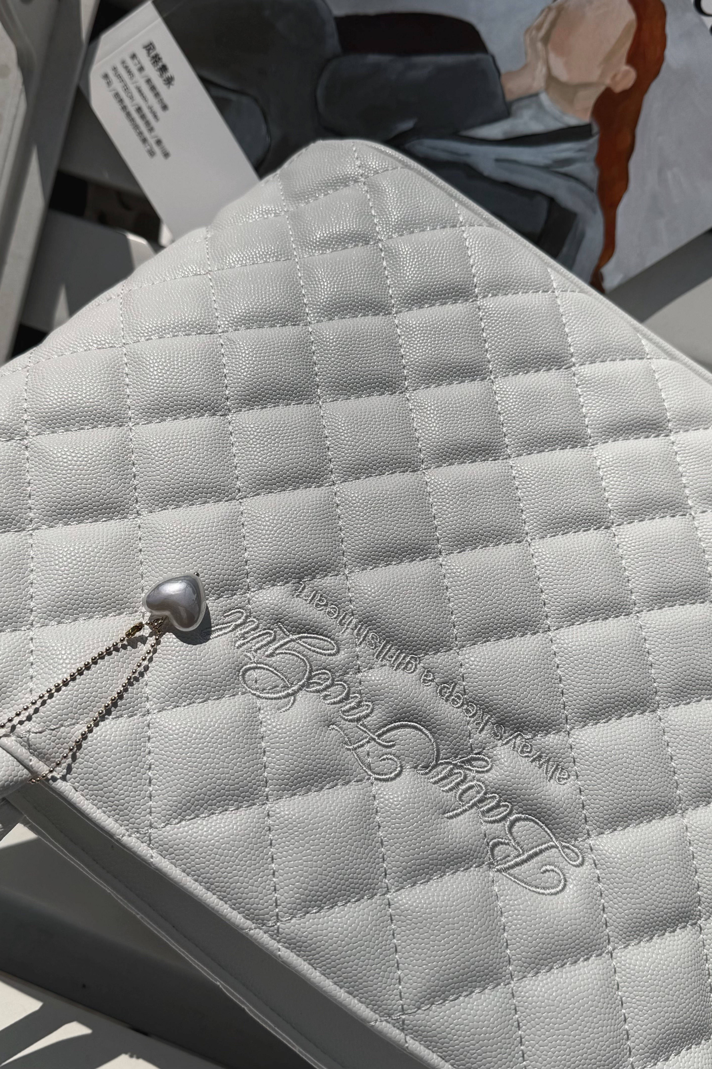 Sweet Quilted Tote Bag