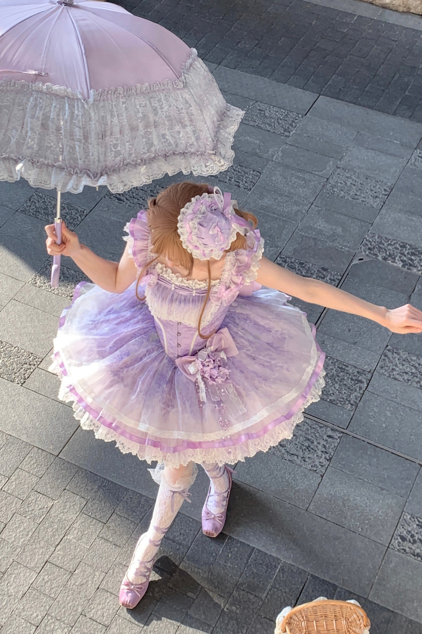 [pre-order] Ballet Style Dress + Hat + Headband + Ribbon Tail