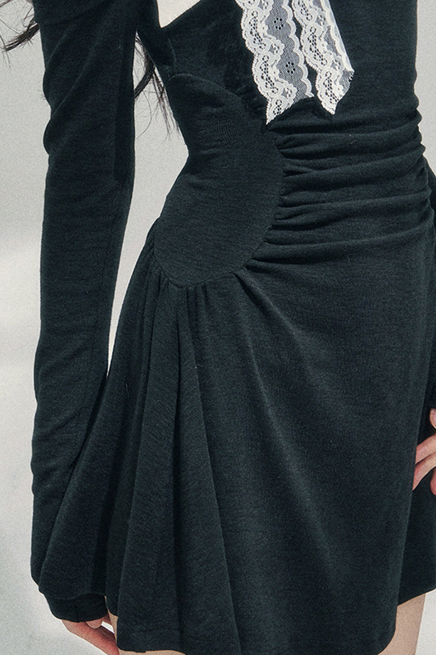 French Lace Off Shoulder Dress
