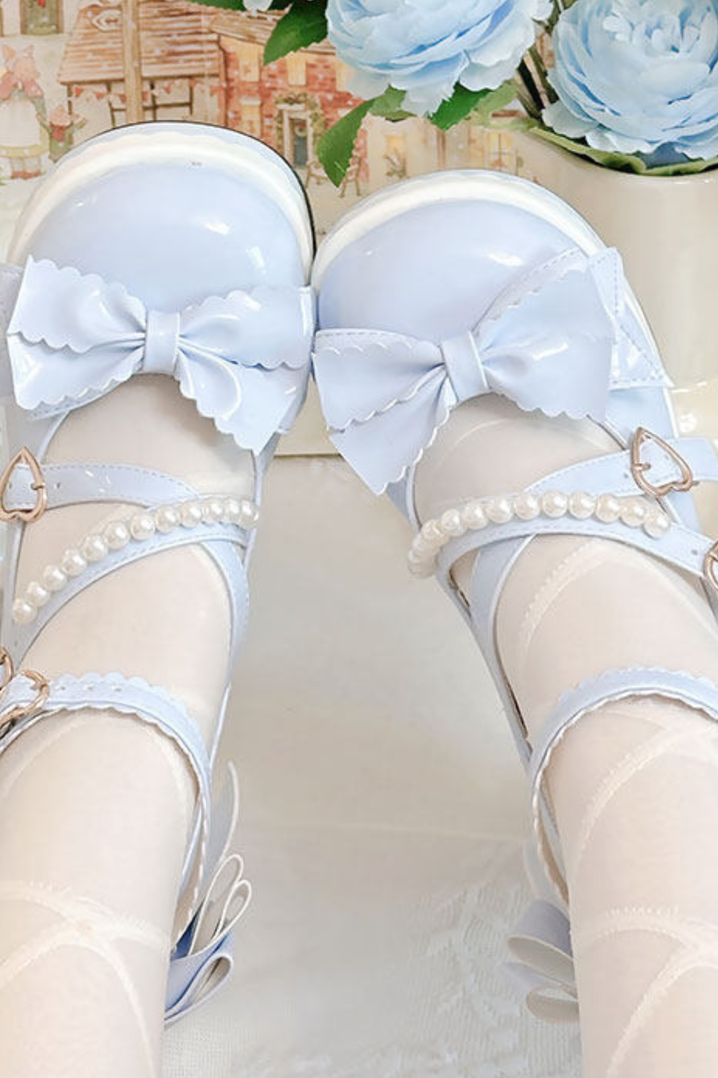 Sweet Ribbon Lolita Heels