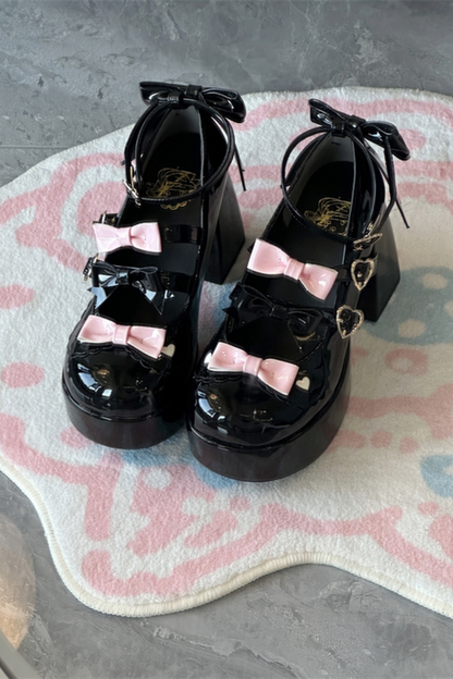 Biscuit Lolita Ribbon Shoes